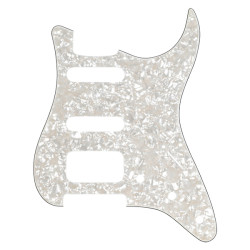 FENDER® PICKGUARD STRATOCASTER® H/S/S 11-HOLE MOUNT AGED WHITE MOTO 4-PLYPly