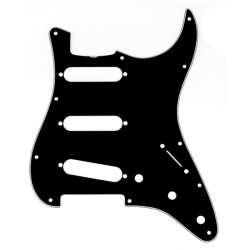 FENDER® PICKGUARD STRATOCASTER® S/S/S 11-HOLE VINTAGE MOUNT BLACK