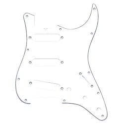 Pickguard, Stratocaster® S/S/S, 11-Hole Vintage Mount (with Truss Rod Notch), Wh