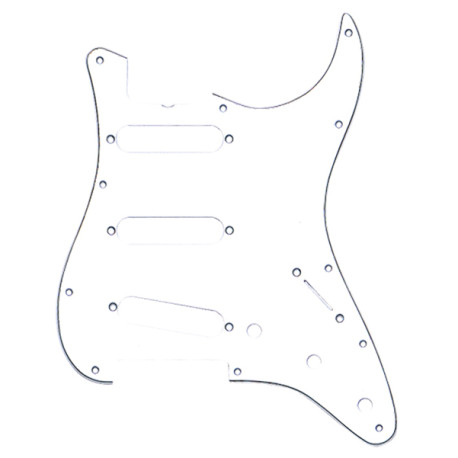 Pickguard, Stratocaster® S/S/S, 11-Hole Vintage Mount (with Truss Rod Notch), Wh