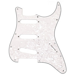 FENDER® PICKGUARD STRATOCASTER® S/S/S 11-HOLE MOUNT WHITE PEARL 4-PLY