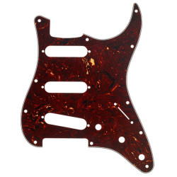 FENDER® PICKGUARD STRATOCASTER® S/S/S 11-HOLE MOUNT TORTOISE SHELL 4-PLY