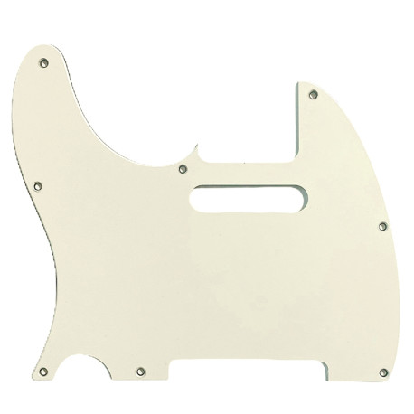 ALL PARTS® PICKGUARD LEFT HAND FOR FENDER® TELE® 8 HOLES 2.28mm 3 PLY PARCHMENT