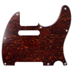 PICKGUARD TELE 8 HOLES 3 PLY TORTOISE (2.4mm)