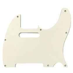 PICKGUARD TELE 8 HOLES 3 PLY PARCHMENT (2.4mm)