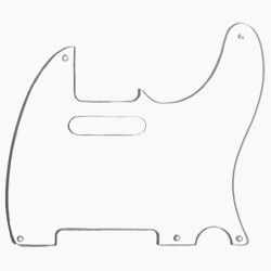 PICKGUARD TELE CLEAR ACRYLIC 5H