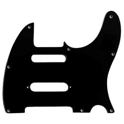 ALL PARTS® PICKGUARD FOR TELE® WITH STRAT® MID PICKUP 8 HOLES 2.28mm 3 PLY BLACK