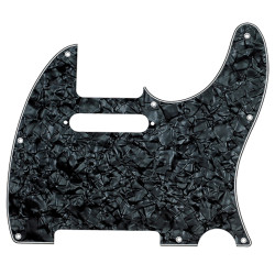 Pickguard, Telecaster®, 8-Hole Mount, Black Pearl, 4-Ply