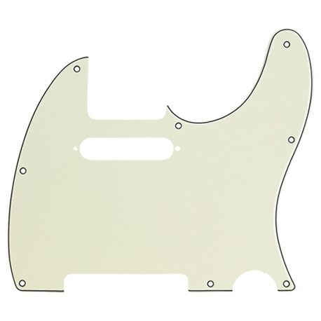 Pickguard, Telecaster®, 8-Hole Mount, Mint Green, 3-Ply