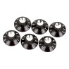 FENDER® PURE VINTAGE BLACK SILVER SKIRTED AMPLIFIER KNOBS