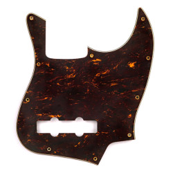 60'S TORTOISE STYLE JAZZBASS PICKGUARD 3-PLY 10 HOLES AGED