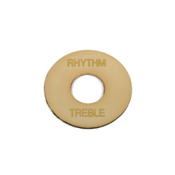 TREBLE/RYTHM ROUND TOGGLE PLATE CREAM AGED