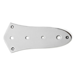 JAZZ BASS CONTROL PLATE CHROME (HOLES 8.1mm)