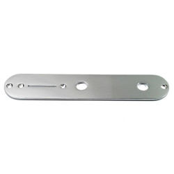 TELE CONTROL PLATE CHROME 9.5mm HOLES