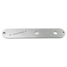 TELE CONTROL PLATE WITH SLANTED SWITCH SLOT CHROME