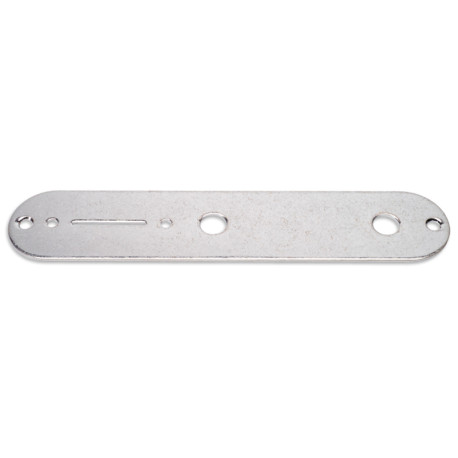 GOTOH TELE CONTROL PLATE CHROME AGED (HOLES 9.6mm)