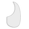 PICKGUARD FOR ACOUSTIC MARTIN® STYLE ADHESIVE TRANSPARENT