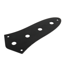 JAZZ BASS CONTROL PLATE BLACK 9.5mm HOLES(INCL.SCREWS)