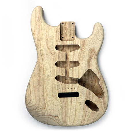 HOSCO® STRAT® BODY SWAMP ASH 2pc SANDED UNFINISHED