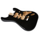 Deluxe Series Stratocaster® HSH Alder Body 2 Point Bridge Mount, Black