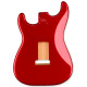 Deluxe Series Stratocaster® HSH Alder Body 2 Point Bridge Mount, Candy Apple Red