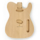 HOSCO® BODY FOR TELE® ALDER WITH WHITE BINDINGS SANDED UNFINISHED