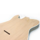 HOSCO® BODY FOR TELE® ALDER WITH WHITE BINDINGS SANDED UNFINISHED