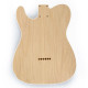 HOSCO® BODY FOR TELE® ALDER WITH WHITE BINDINGS SANDED UNFINISHED