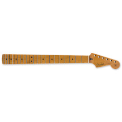 Roasted Maple Stratocaster® Neck, 22 Jumbo Frets, 12, Maple, Flat Oval Shape