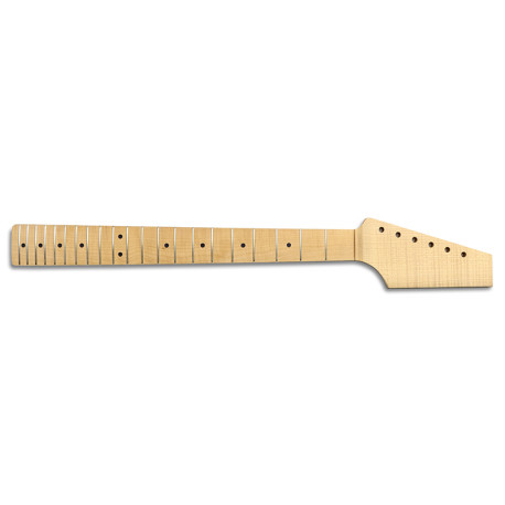 HALF PADDLE NECK ROASTED FLAMED MAPLE 9,5'' 21 FRETS SQUARE HEEL