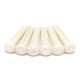 TUSQ® TRADITIONAL STYLE BRIDGE PINS WITH MOP DOT 5.1mm WHITE (6pcs)