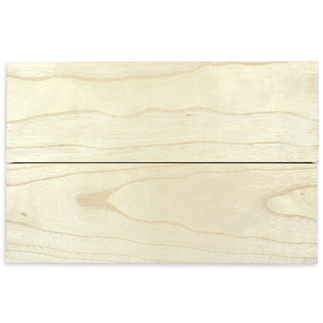 BLOC PAULOWNIA 2 PIÈCES POUR GUITARE OU BASSE (55 x 35,5 x 4.5cm)