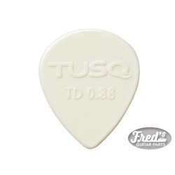 !! DISCONTINUED !! TUSQ® PICK TEARDROP BRIGHT / WHITE 0.88mm (6pcs)