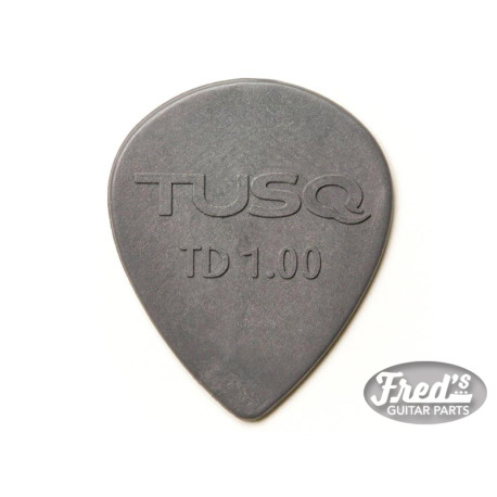 !! DISCONTINUED !! TUSQ® PICK TEARDROP DEEP / GRAY 1.00mm (6pcs)