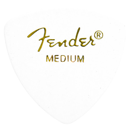 FENDER® 346 SHAPE CLASSIC CELLULOID PICKS MEDIUM WHITE (12pcs)