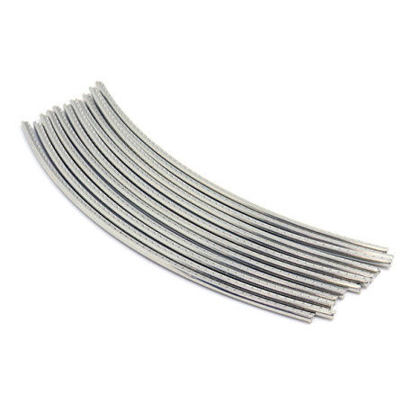 SINTOMS® FRETS 18% NICKEL SILVER 2.49 x 1.19mm PACKAGED ARC-SHAPED 130mm (12pcs)