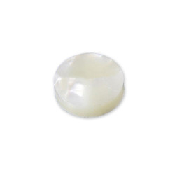 ALL PARTS® DOTS 6.35mm PLASTIC WHITE PEARL (50pcs)