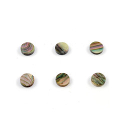 ALL PARTS® DOTS 6.35mm (1/4") RED ABALONE (12pcs)