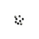 ALL PARTS® SIDE DOTS 2.30mm GLOW IN THE DARK WITH BLACK RING (12pcs)