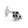 GOTOH® GBU510C-9 MÉCA. BASSE 14mm BOUTON TRÈFLE CÔTÉ AIGU 1:20 CHROME (1pce)