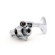 GOTOH® GBU510C-12 MÉCA. BASSE 17mm BOUTON Y CÔTÉ GRAVE 1:20 CHROME (1pce)