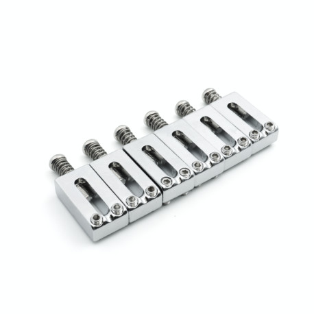 GOTOH® S105 PONTETS ACIER VIBRATO STRAT® MODERNE ESPACEMENT 10.5mm CHROME (6pcs)