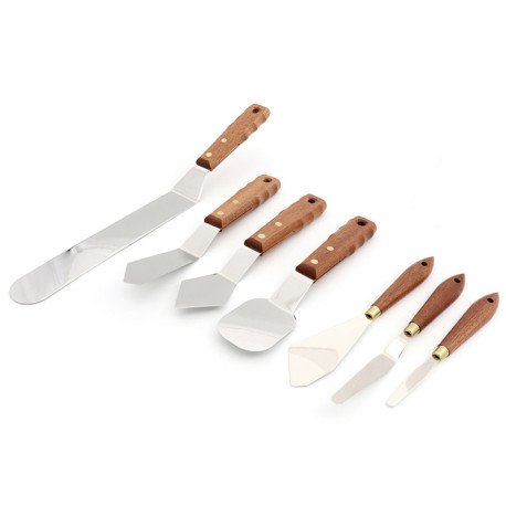 LOT DE 7 SPATULES INOX POUR RÉPARATION GUITARE