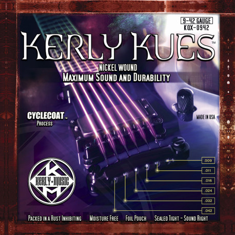 KERLY KUES® ELECTRIC GUITAR STRINGS NICKEL WOUND 009-042