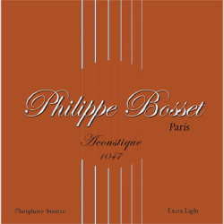 PHILIPPE BOSSET ACOUSTIQUE PHOSPHOR BRONZE CUSTOM LIGHT 10-47