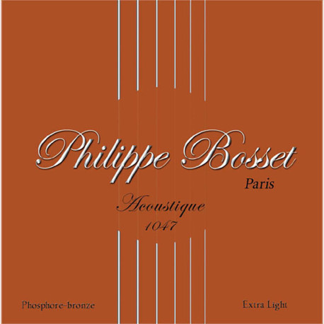 PHILIPPE BOSSET ACOUSTIQUE PHOSPHOR BRONZE CUSTOM LIGHT 10-47