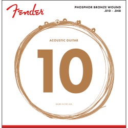 FENDER PHOSPHOR BRONZE 60XL ACOUSTIC GUITAR STRINGS 10-48