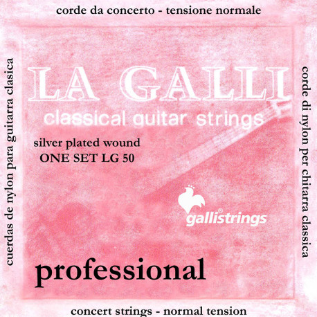 GALLI STRINGS® CORDES GUITARE CLASSIQUE "LA CLASSIQUE" TENSION NORMALE