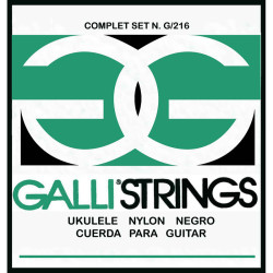 GALLI STRINGS UKULELE BLACK NYLON SET