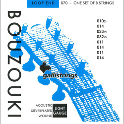 GALLI STRINGS® BOUZOUKI SILVER PLATED WOUND STRINGS 011-030